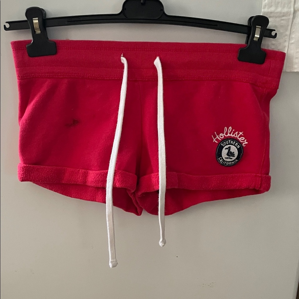 Hollister Women's Bright Red Athletic Shorts